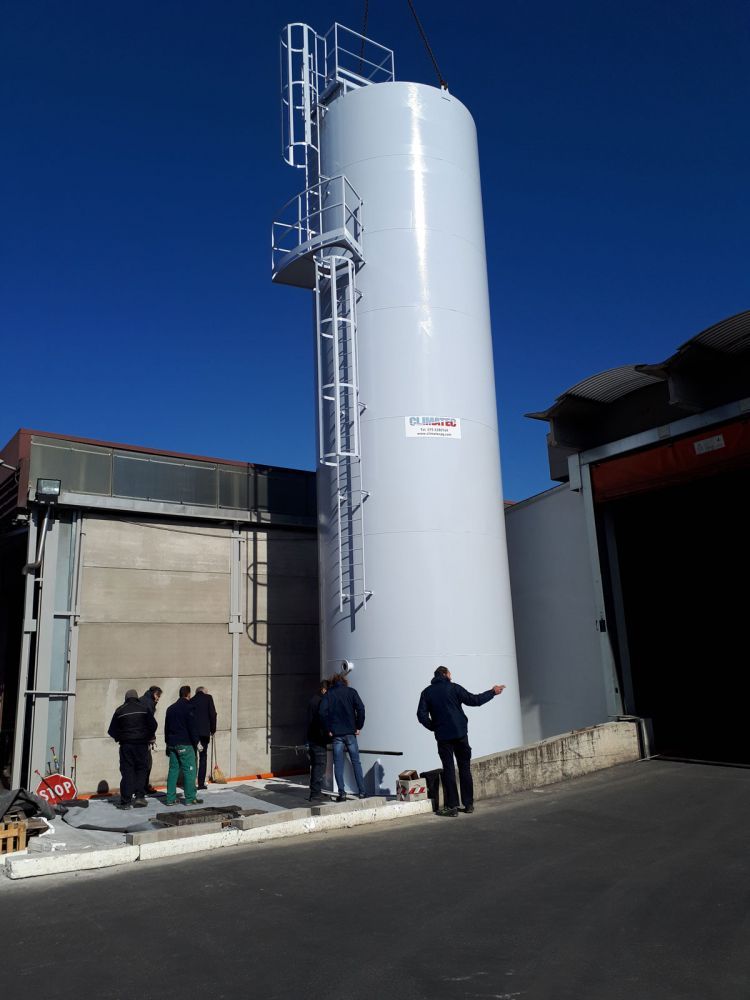 Rezervor vertical de apă Climatec pentru stingerea incendiilor Rezervor vertical de apă Climatec pentru stingerea incendiilor