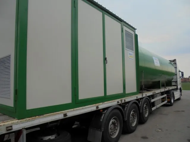 Transportul unui sistem de protecție împotriva incendiilor Laser Box de la Climatec Transportul unui sistem de protecție împotriva incendiilor Laser Box de la Climatec